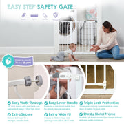 Regalo Safety 29"-38.5" Easy Step Baby Gate, Bottom of Stairs & Doorways
