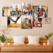 Ship Next Day Custom Canvas Prints with Your Photos (Framed 10x8) Customized Picture Gifts Photo Prints Personalized Canvas Pictures Wall Art Ideal for Home Decor