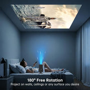 Native 1080P Mini Projector with WiFi and Bluetooth, Portable Projector
