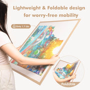 Piecevana Jigsaw Puzzle Board for 1000 Pieces | Foldable Puzzle Board, 29.84" x 21.96" Felt Display Board for Adults Mom Dad