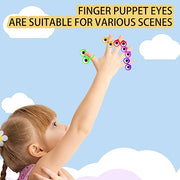 100 PCS Eye Finger Puppets Toys Set, Wiggly Eyeball Finger Puppet Eye On Rings for Kids, Party Favors for Boys Girls
