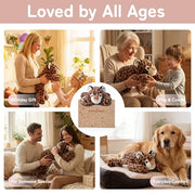 Niuniu Daddy Weighted Stuffed Animal, 20 in 3.3 lbs, Leopard Calming Plush | Heavy sensory lap pad, lying body pillow for sleeping, machine wash, huggable plushies, soothing gift for kids and adults