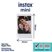 Fujifilm Instax Mini 12 Instant Film Camera - Pastel Blue | Instax Mini 12 with automatic exposure and selfie mirror for photography, scrapbooking and gifting