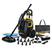 McCulloch MC1385 Canister Steam Cleaner, For Grout and Tile, 23 Accessories | Mop Head, Brushes & More - Built for Home, Tile, Carpet, Furniture, & Personal Car Detailing