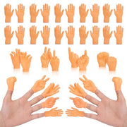 30 pcs Tiny Hands Finger Puppets, Mini Hands Little Small Hands mini Thing Gag Performance Funny Fingers for Puppet Show Gifts Classroom Prizes Party Favors for Kids (7 Styles)