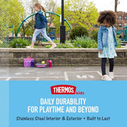 THERMOS FUNTAINER Water Bottle with Straw, 12oz, Bluey | Kids Stainless Steel Insulated Water Bottle, Keeps Drinks Cold Longer for School & Play, BPA-Free