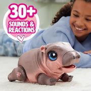 FurReal Sally The Silly Hippo Interactive Plush, Learns to Walk