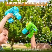 JOYIN 2 Kids Bubble Gun with 2 Bottles Refill Solution, Bubble Machine Gun for Toddlers Kids 4-8, Party Favors, Summer Toy, Outdoors, Easter, Birthday Gift