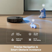 dreame L40 Ultra Gen 2 Robot Vacuum and Mop with 25,000Pa Suction | Extendable Side Brush & Mop, All-in-One Self-Emptying & Cleaning Dock, 10.5mm Mop Lifting, Obstacle Avoidance, App Control