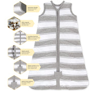 Burt's Bees Baby Infant Wearable Blanket, Organic Cotton Unisex Beekeeper - Light Weight 0.5 TOG or Medium Weight 1.5 TOG
