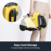 Eureka 3670M Canister Cleaner, Lightweight Powerful Vacuum for Carpets and Hard Floors, w/ 5bags,Yellow