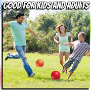 8.5-Inch Kickball Playground Balls for Kids & Adults (6-Pack) | Rubber Kickballs for Kickball, Dodgeball, Four Square, Handball, PE Class, School, Gym, Recess, Backyard & Outdoor Games
