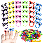 Liesedada 120 PCS Party favors in the nature of small toys Eye Finger Puppets Toys Set Mini Eye Finger Puppets and Classroom Rewards for Kids.