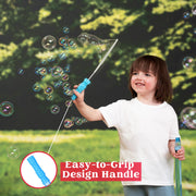 JOYIN 14.6’’ Big Bubble Wands for Kids, 6 PCS Bubble Wand with Refill Solution for Summer Toy Party Favor, Outdoors Toy Activity, Easter Basket Stuffers, Birthday Gift
