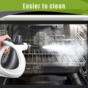 Phueut Pressurized Handheld Multi-Surface Natural Steam Cleaner with 12 pcs Accessories, Multi-Purpose Steamer for Home Use, Steamer for Cleaning Floor, Upholstery, Grout and Car (Grey)
