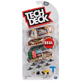 TECH DECK Real Skateboards Ultra DLX Customizable Fingerboards 4-Pack | Customize 4 Boards, Stickers & Grip Tape, Authentic Details, Fidget Skateboard Toy Gifts for Kids & Collectors Ages 6+