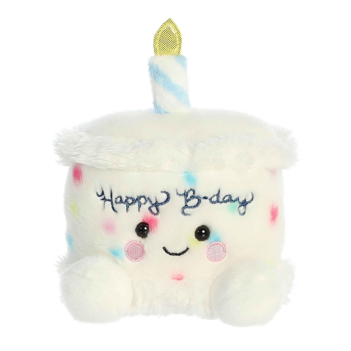 Aurora Palm Pals 5.5" Happy B'Day Cake Adorable Plush | Bean-filled understuffed bodies with collectible personalities