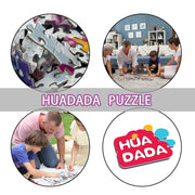 HUADADA Puzzles for Adults 1000 Pieces-Rabbit House Puzzles | Gifts for men women,Family Games,Eco matte oil print,eye strain relief,tight puzzle piece fit,vibrant colours