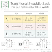 SwaddleDesigns Transitional Swaddle Sack, Cotton, Heathered Jadeite, 0-3mo | Arms Up Half-length Sleeve Partially Suppress Moro reflex, Most Gradual Transition Swaddle for Newborn, Safe for Rolling Baby