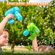 JOYIN 2 Kids Bubble Gun with 2 Bottles Refill Solution, Bubble Machine Gun for Toddlers Kids 4-8, Party Favors, Summer Toy, Outdoors, Easter, Birthday Gift