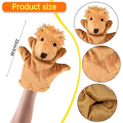 6 PCS Hand Puppets Set Animal Plush Puppet | Storytelling Teaching Toys for Kids Classroom Shows Birthday Party Favor Supplies Elephant Tiger Giraffe Monkey Lion Hippo