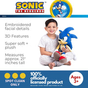 Sonic The Hedgehog Anime Kids Bedding Super Soft Plush Cuddle Pillow Buddy, 22" Tall, (Officially Licensed Product) by Franco