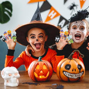 FOIMAS Halloween Finger Puppets,5pcs Pumpkin Witch Finger Puppet Toys for Kids Trick or Treat Halloween Bag Filler Party Favor Supply
