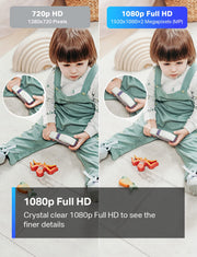 Tapo 1080P Indoor Security Camera, Baby Monitor, Dog Camera, Wired, C100 | Motion Detection, 2-Way Audio, Siren, Night Vision, Cloud & SD Card Storage, Works w/Alexa & Google Home