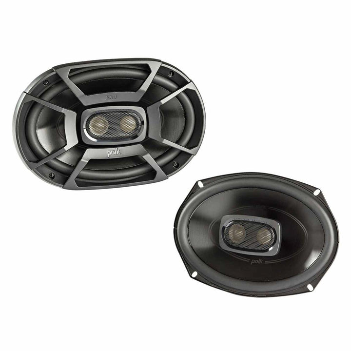 Polk Audio DB692 DB+ Series Coaxial Marine 6x9 Speaker for Car & Boat | 3 Way Audio, 30-22kHz Frequency Response, Polypropylene Woofer Cone & 1/2" Silk Dome Tweeter, Easy Installation