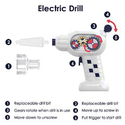 iPlay, iLearn Rocket Space Toy 3 4 5 Year Old Boys Kids Girls, Toddler STEM | Spaceship Building Playset w/Electric Drill, 2 Astronauts, Educational Learning Science Kit Birthday Gift for Age 3 4 5 6 7 8