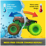 Monster Jam Mud Blasters Grave Digger & Megalodon 2-Pack | Includes 2 Color Change Trucks, Dunk in Water to Reveal Clean Trucks, Exciting Pretend Play, Toys for Ages 3 and Up