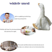 CHELEI2019 15.7" Swan Stuffed Animal,Goose Plush White Stuffed Animal Toy | Gifts for Kids