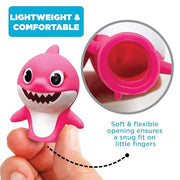 Nickelodeon Baby Shark 5 Pc Finger Puppet Set - Party Favors, Educational, Bath Toys, Story Time, Beach Toys, Playtime,5 Count (Pack of 1)