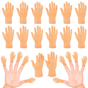 30 Pcs Tiny Finger Hands, Mini Fingers Funny Hand Puppets for Parties | Miniature small hands for finger puppet shows, gag performances, cute little hand fingers, party favors and novelty fun