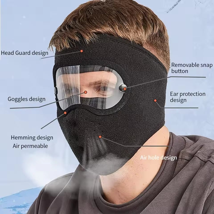 ❄💝Winter warm fleece windproof high-definition goggles
