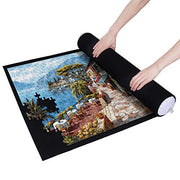 Becko US 1500 Piece Jigsaw Puzzle Mat Roll Up with Drawstring Storage Bag | Felt Rollup Mat for Easy Transport & Storage, Portable Puzzle Board, Puzzles Saver Keeper for Puzzles Up to 1500 Pieces