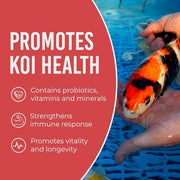 Blue Ridge Koi Platinum Pro 41% Protein Fish Food, 3/16" Pellets, 4.5 lb | Floats, softens fast; Spirulina & Canthaxanthin color support; probiotic-enriched; warm-season formula