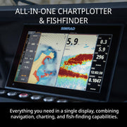 Simrad GO Chartplotter and Fish Finder, with Transducer and Radar Options, Preloaded C-MAP Discover Chart Card