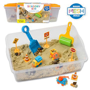 Creativity for Kids Sensory Bin: Construction Zone Playset - Preschool Learning Activities, Excavator Toys for Boys Ages 3-5+, Outdoor Toys and Gifts for Kids