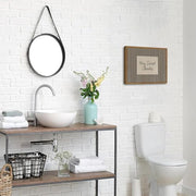 Hey Sweet Cheeks Bathroom Sign Wall Art Funny Black Striped Quote Restroom Wall Decor Picture Trendy Girl Bathroom Poster Canvas Painting Print 12x16 inch Wood Framed