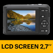 Kodak PIXPRO FZ45 16MP Compact Digital Camera, 4X Optical Zoom, AA, Black | 1080p Full HD Video, 27mm Wide Angle Lens, 2.7 Inch LCD, Point and Shoot, Digicam, Travel and Family Photos