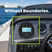 BOSS Audio Systems MGR300B Bluetooth Marine Stereo Gauge Receiver, No DVD