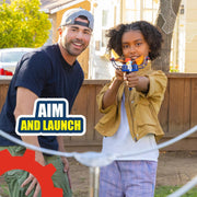 CrunchLabs by Mark Rober, Turbo Trick Paper Airplane, Fold, Launch, Fly | Launcher kit with 5 flight designs, 3 power bands, and QR how-to videos for experimenting with airplanes