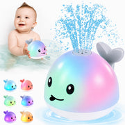 ANGGIKO Baby Bath Toys Light Up Pool Water Toy for Toddlers Babies 1-3 Gift | Bath Toys for Kids Ages 1-3, Whale Bath Toy Sprinkler Baby 6-12-18 Months Bathtub Fountain Birthday 1 Year Old Boy Girl Gifts