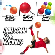 8.5-Inch Kickball Playground Balls for Kids & Adults (6-Pack) | Rubber Kickballs for Kickball, Dodgeball, Four Square, Handball, PE Class, School, Gym, Recess, Backyard & Outdoor Games