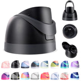 Ruzkq Replacement Lid for Owala Freesip, Compatible with Owala Cup 16oz 24oz 32oz 40oz, One Button Water Bottle Top Lid Replacement Accessory, Leakproof, BPA-Free, Black
