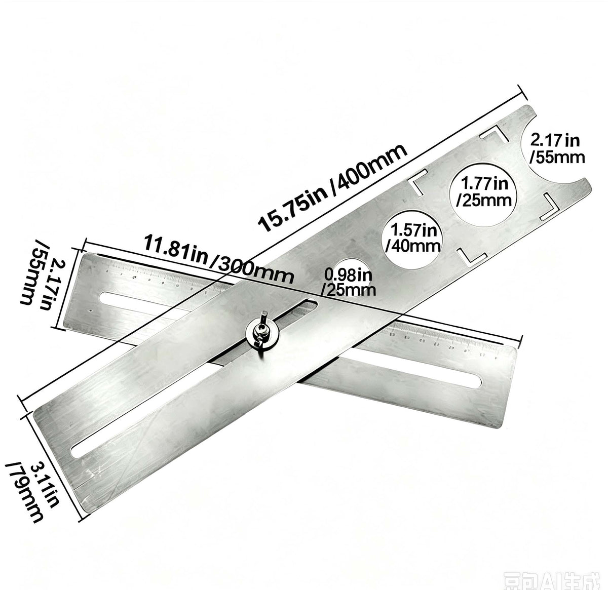 Stainless Steel Adjustable Tile Hole Locator