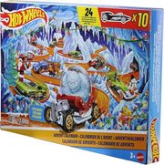 ​Hot Wheels 2026 Advent Calendar | With 10 Vehicles in 1:64 Scale, 14 Winter-Themed Accessories & 10 Ornament Clips