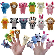 12 PCS Finger Puppets Set Mini Stuffed Animals Finger Puppet for Storytelling Playing Teaching Shows Playtime Schools Birthday Party Favor Supplies