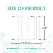 Regalo Safety 29"-38.5" Easy Step Baby Gate, Bottom of Stairs & Doorways